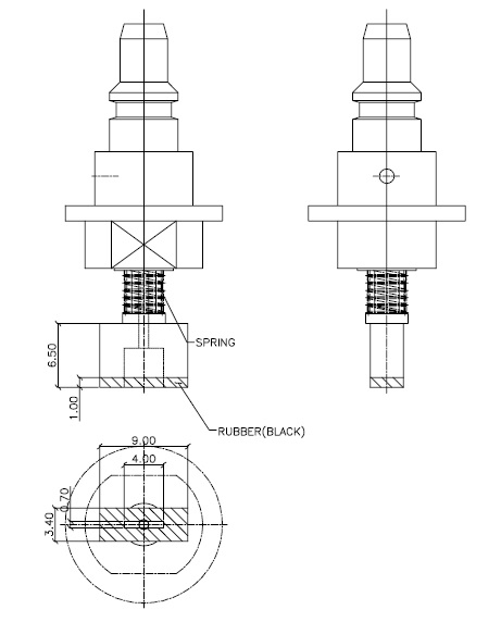 Cutomized nozzle for juki label feeder smt